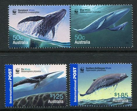 Stamps - Australian :: Australian Decimal MUH Stamps :: 2006 Whales (4 ...