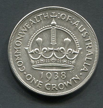 Australian Coins :: Australian Pre Decimal Coins :: 1938 Crown Very 