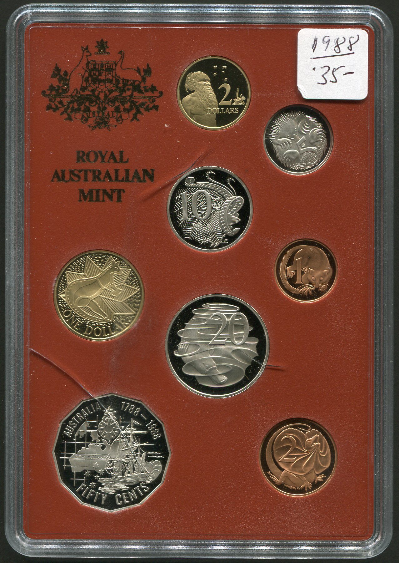 Coin Clearance Sale :: 1988 Royal Australian Mint Eight Coin Proof Set ...