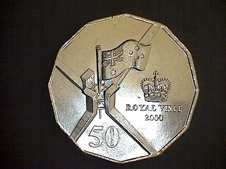 royal visit 2000 coin value