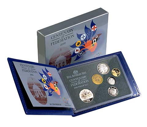 Royal Australian Mint 2001 2005 Coin Releases 2001 Royal Australian Mint Six Coin Proof Set