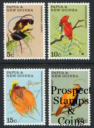 Stamps - World :: Papua New Guinea MUH Stamps :: 1970 Birds of Paradise ...