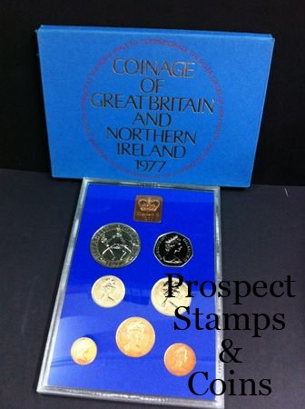 World Coins :: 1977 Great Britain Seven Coin Proof Set