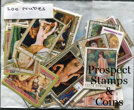 Stamps World World Packet Stamps X Nudes On Used World Stamps
