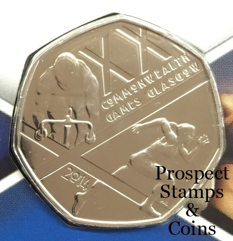 World Coins :: 2014 Great Britain Glasgow Commonwealth Games 50 pence ...