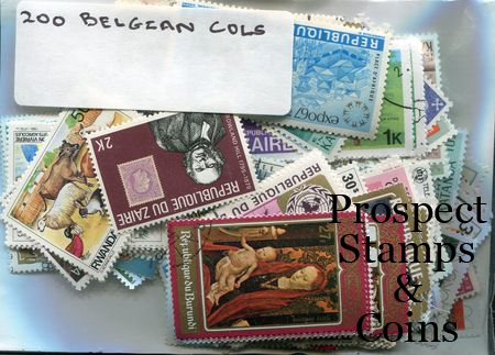 Stamps - World :: World Packet Stamps :: 200 X Belgian Colonies Used ...