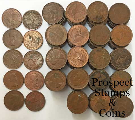 Australian Coins :: Australian Pre Decimal Coins 1910 - 1964 :: 200 x ...